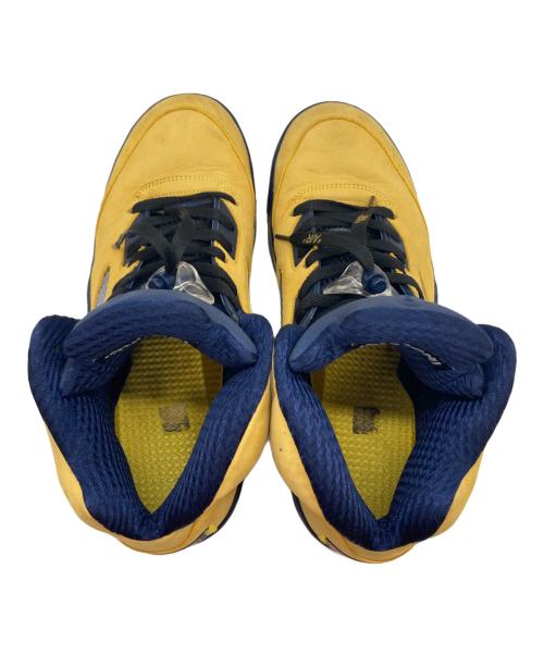 NIKE（ナイキ）NIKE (ナイキ) AIR JORDAN 5 MICHIGAN イエロー×ブルー サイズ:29.5の古着・服飾アイテム