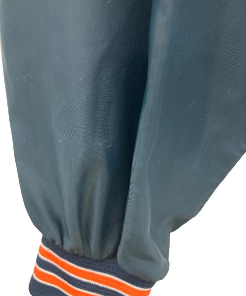 Chalk Line（チョークライン）Chalk Line (チョークライン) ナイロンスタジャン ネイビー×オレンジ サイズ:Lの古着・服飾アイテム