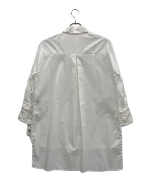 MIREPOIX（ミルポワ）MIREPOIX (ミルポワ) ロングシャツ ホワイト サイズ:38 未使用品の古着・服飾アイテム