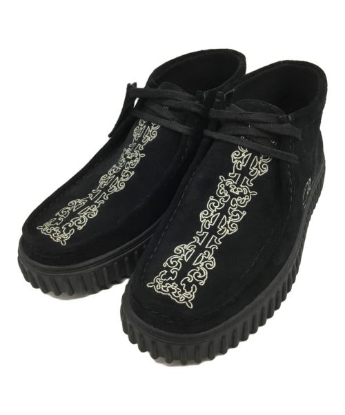 CLARKS（クラークス）CLARKS (クラークス) PLEASURES (プレジャーズ) Torhill Woven (トーヒルウーブン) ブラック サイズ:26.5の古着・服飾アイテム
