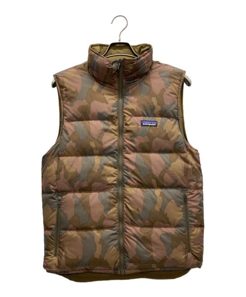 Patagonia（パタゴニア）Patagonia (パタゴニア) リバーシブルビビーダウンベスト カーキ サイズ:Sの古着・服飾アイテム