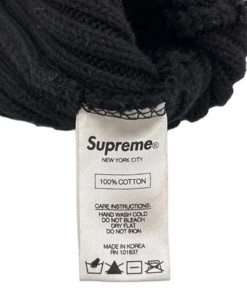 SUPREME（シュプリーム）SUPREME (シュプリーム) ニット帽 ブラックの古着・服飾アイテム