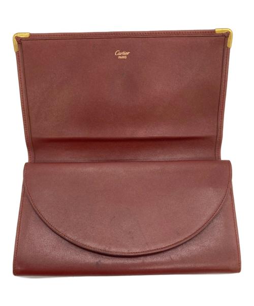 Cartier（カルティエ）Cartier (カルティエ) 長財布 エンジの古着・服飾アイテム