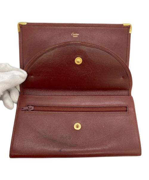 Cartier（カルティエ）Cartier (カルティエ) 長財布 エンジの古着・服飾アイテム