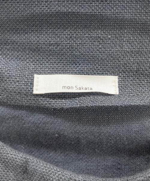 mon sakata（モンサカタ）mon sakata (モンサカタ) ノーカラーコート ネイビー サイズ:表記無しの古着・服飾アイテム