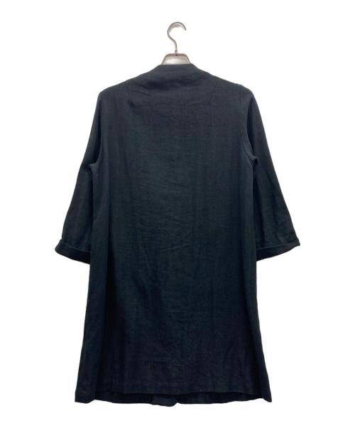 mon sakata（モンサカタ）mon sakata (モンサカタ) ノーカラーコート ネイビー サイズ:表記無しの古着・服飾アイテム