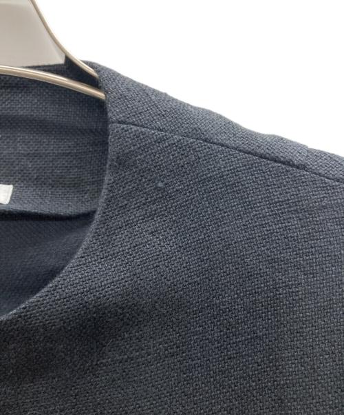 mon sakata（モンサカタ）mon sakata (モンサカタ) ノーカラーコート ネイビー サイズ:表記無しの古着・服飾アイテム