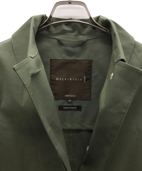 MACKINTOSH（マッキントッシュ）MACKINTOSH (マッキントッシュ) ゴム引きステンカラーコート グリーン サイズ:34の古着・服飾アイテム