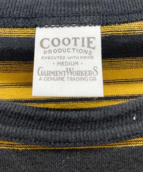 COOTIE PRODUCTIONS（クーティープロダクツ）COOTIE PRODUCTIONS (クーティープロダクツ) ボーダーカットソー イエロー×ブラック サイズ:Mの古着・服飾アイテム