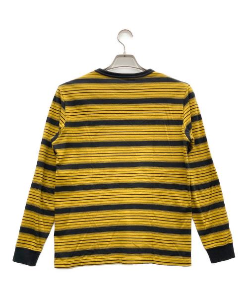 COOTIE PRODUCTIONS（クーティープロダクツ）COOTIE PRODUCTIONS (クーティープロダクツ) ボーダーカットソー イエロー×ブラック サイズ:Mの古着・服飾アイテム