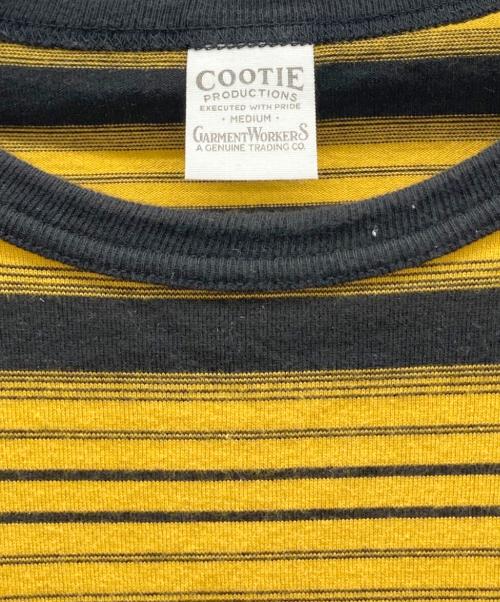 COOTIE PRODUCTIONS（クーティープロダクツ）COOTIE PRODUCTIONS (クーティープロダクツ) ボーダーカットソー イエロー×ブラック サイズ:Mの古着・服飾アイテム