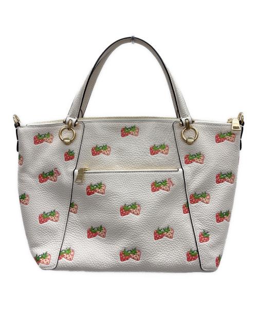 COACH（コーチ）COACH (コーチ) 2WAYバッグ ピンク×グリーンの古着・服飾アイテム