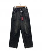 ANTIMIDアンチミッド）の古着「CROSS DENIM」｜ブラック