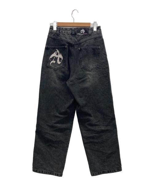 ANTIMID（アンチミッド）ANTIMID (アンチミッド) CROSS DENIM ブラック サイズ:表記無しの古着・服飾アイテム