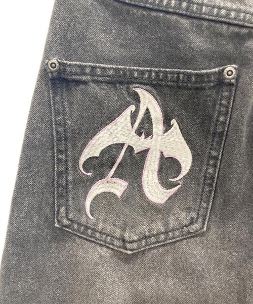 ANTIMID（アンチミッド）ANTIMID (アンチミッド) CROSS DENIM ブラック サイズ:表記無しの古着・服飾アイテム