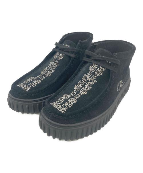 CLARKS（クラークス）CLARKS (クラークス) PLEASURES (プレジャーズ) Torhill Woven ブラック サイズ:24.5の古着・服飾アイテム