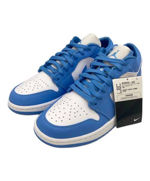 NIKE（ナイキ）NIKE (ナイキ) AIR JORDAN 1 LOW ユニバーシティブルー×ホワイト サイズ:27.5 未使用品の古着・服飾アイテム