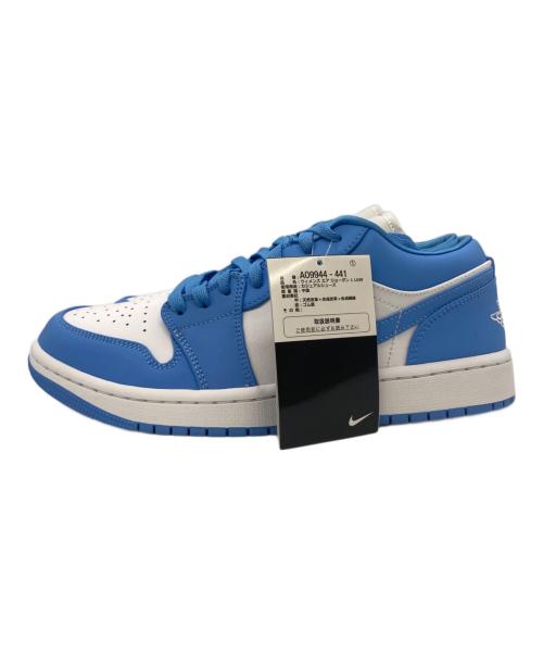 NIKE（ナイキ）NIKE (ナイキ) AIR JORDAN 1 LOW ユニバーシティブルー×ホワイト サイズ:27.5 未使用品の古着・服飾アイテム