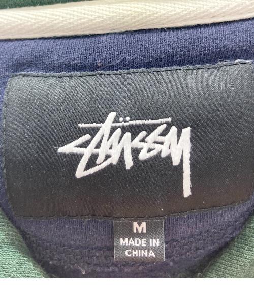 stussy（ステューシー）stussy (ステューシー) パーカー ネイビー×グリーン サイズ:Mの古着・服飾アイテム