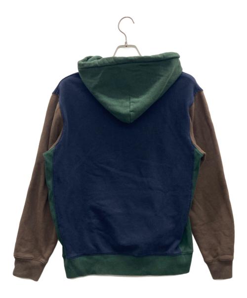 stussy（ステューシー）stussy (ステューシー) パーカー ネイビー×グリーン サイズ:Mの古着・服飾アイテム