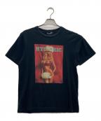 Hysteric Glamour×PLAY BOYヒステリックグラマー×プレイボーイ）の古着「Tシャツ」｜ブラック×レッド
