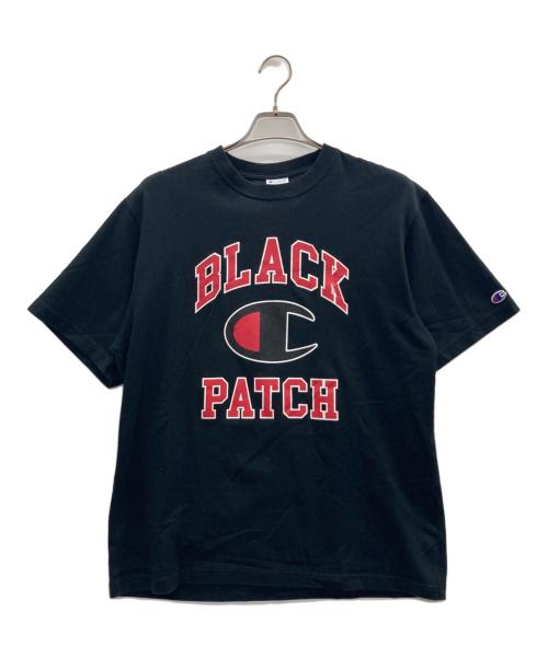 Champion（チャンピオン）Champion (チャンピオン) ロゴプリントTシャツ ブラック サイズ:Lの古着・服飾アイテム