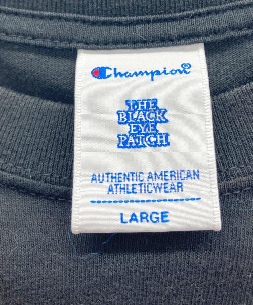 Champion（チャンピオン）Champion (チャンピオン) ロゴプリントTシャツ ブラック サイズ:Lの古着・服飾アイテム