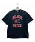 Champion（チャンピオン）の古着「ロゴプリントTシャツ」｜ブラック