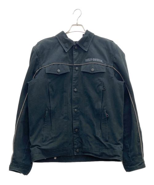 HARLEY-DAVIDSON（ハーレーダビッドソン）HARLEY-DAVIDSON (ハーレーダビッドソン) デニムジャケット ブラック サイズ:Lの古着・服飾アイテム