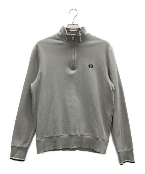 FRED PERRY（フレッドペリー）FRED PERRY (フレッドペリー) ハーフジップスウェット グレー サイズ:Lの古着・服飾アイテム