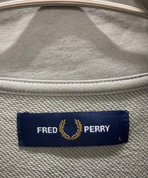 FRED PERRY（フレッドペリー）FRED PERRY (フレッドペリー) ハーフジップスウェット グレー サイズ:Lの古着・服飾アイテム