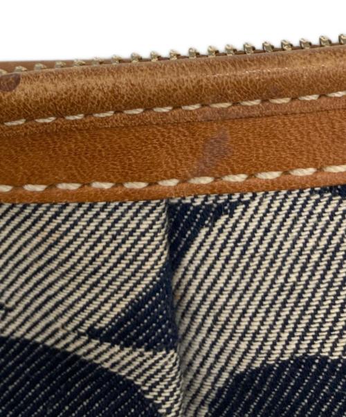 COACH（コーチ）COACH (コーチ) ショルダーバッグ ネイビー×ブラウンの古着・服飾アイテム