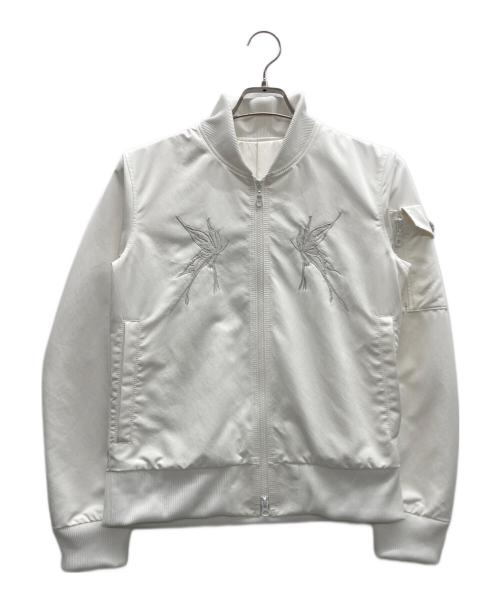 kiryuyrik（キリュウキリュウ）kiryuyrik (キリュウキリュウ) スカジャン ホワイト サイズ:Sの古着・服飾アイテム