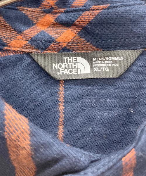 THE NORTH FACE（ザ ノース フェイス）THE NORTH FACE (ザ ノース フェイス) チェックシャツ ネイビー×オレンジ サイズ:XLの古着・服飾アイテム