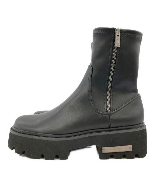 CHARLES & KEITH（チャールズアンドキース）CHARLES & KEITH (チャールズ＆キース) サイドジップ アンクルブーツ ブラック サイズ:39の古着・服飾アイテム