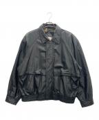 JOHN ASHFORDジョン アッシュフォード）の古着「レザージャケット」｜ブラック