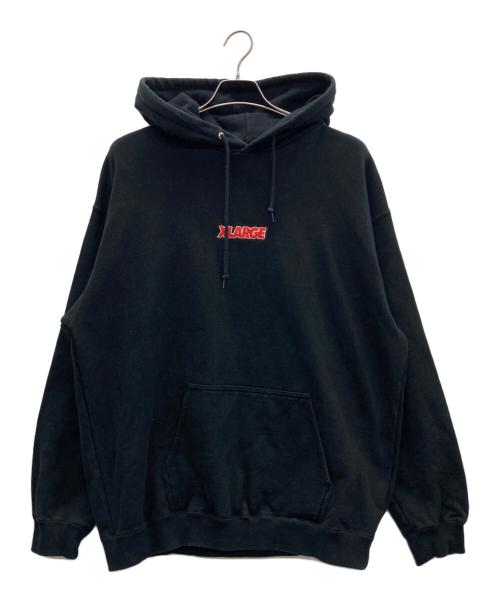 X-LARGE（エクストララージ）X-LARGE (エクストララージ) プルオーバーパーカー ブラック サイズ:Lの古着・服飾アイテム