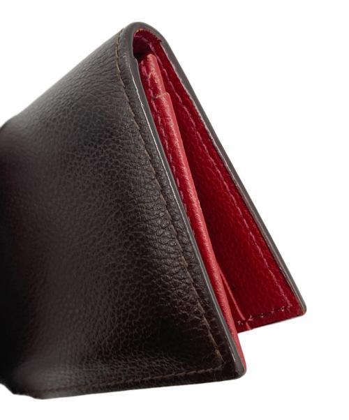 POLO RALPH LAUREN（ポロ・ラルフローレン）POLO RALPH LAUREN (ポロ・ラルフローレン) 名刺入れ ブラウン×レッドの古着・服飾アイテム