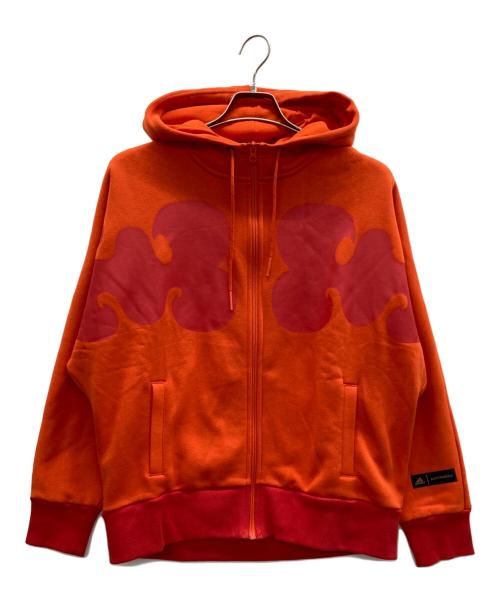 adidas（アディダス）adidas (アディダス) marimekko (マリメッコ) ジップパーカー コーラル サイズ:Mの古着・服飾アイテム