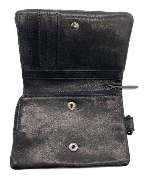 PATRICK STEPHAN（パトリックステファン）PATRICK STEPHAN (パトリックステファン) 2つ折り財布 ブラックの古着・服飾アイテム