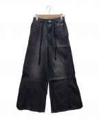 PAGEBOYページボーイ）の古着「ワイドパンツ」｜ブラック