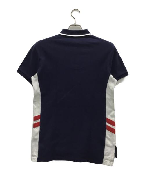 POLO RALPH LAUREN（ポロ・ラルフローレン）POLO RALPH LAUREN (ポロ・ラルフローレン) 半袖ポロシャツ ネイビー×ホワイト サイズ:Sの古着・服飾アイテム