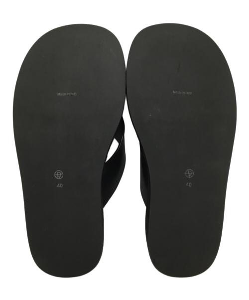 THE ROW（ザ ロウ）THE ROW (ザ ロウ) スエードサンダル ブラック サイズ:40の古着・服飾アイテム