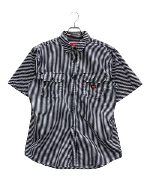 Dickies（ディッキーズ）Dickies (ディッキーズ) 半袖シャツ ネイビー×ホワイト サイズ:Lの古着・服飾アイテム