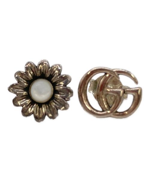 GUCCI（グッチ）GUCCI (グッチ) ダブルＧ フラワー スタッズ ピアスの古着・服飾アイテム