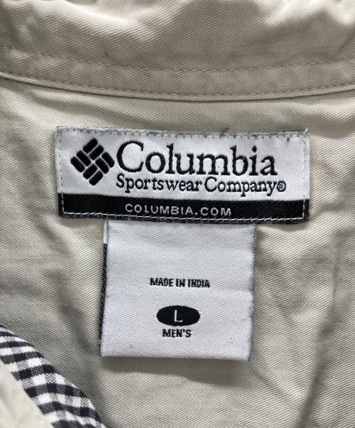 Columbia（コロンビア）Columbia (コロンビア) チェックシャツ ブラック×ホワイト サイズ:Lの古着・服飾アイテム