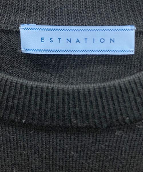 ESTNATION（エストネーション）ESTNATION (エストネーション) ウールニット ブラック サイズ:Lの古着・服飾アイテム