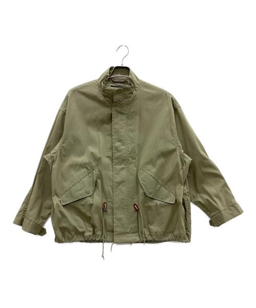 allumer（アリュメール）allumer (アリュメール) ジップアップジャケット カーキ サイズ:1の古着・服飾アイテム