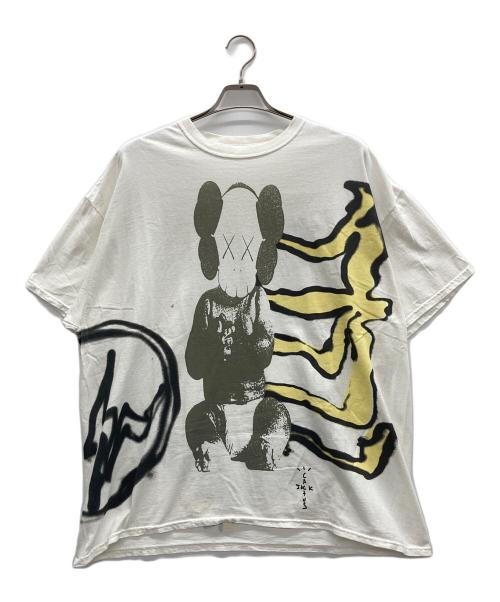 cactus jack（カクタス・ジャック）cactus jack (カクタス・ジャック) KAWS (カウズ) FRAGMENTS (フラグメント) Tシャツ ホワイト サイズ:XLの古着・服飾アイテム
