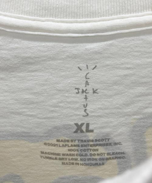 cactus jack（カクタス・ジャック）cactus jack (カクタス・ジャック) KAWS (カウズ) FRAGMENTS (フラグメント) Tシャツ ホワイト サイズ:XLの古着・服飾アイテム